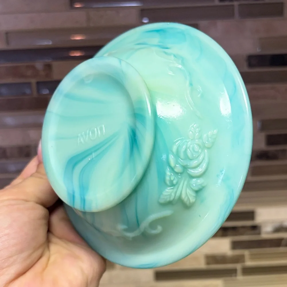 Avon Vintage Jade Mini Pitcher and Basin - Picture 13 of 14